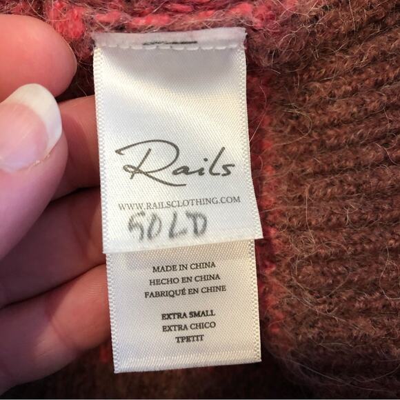 Rails Cynthia fuchsia pink camo wool alpaca blend button front cardigan - Picture 8 of 15